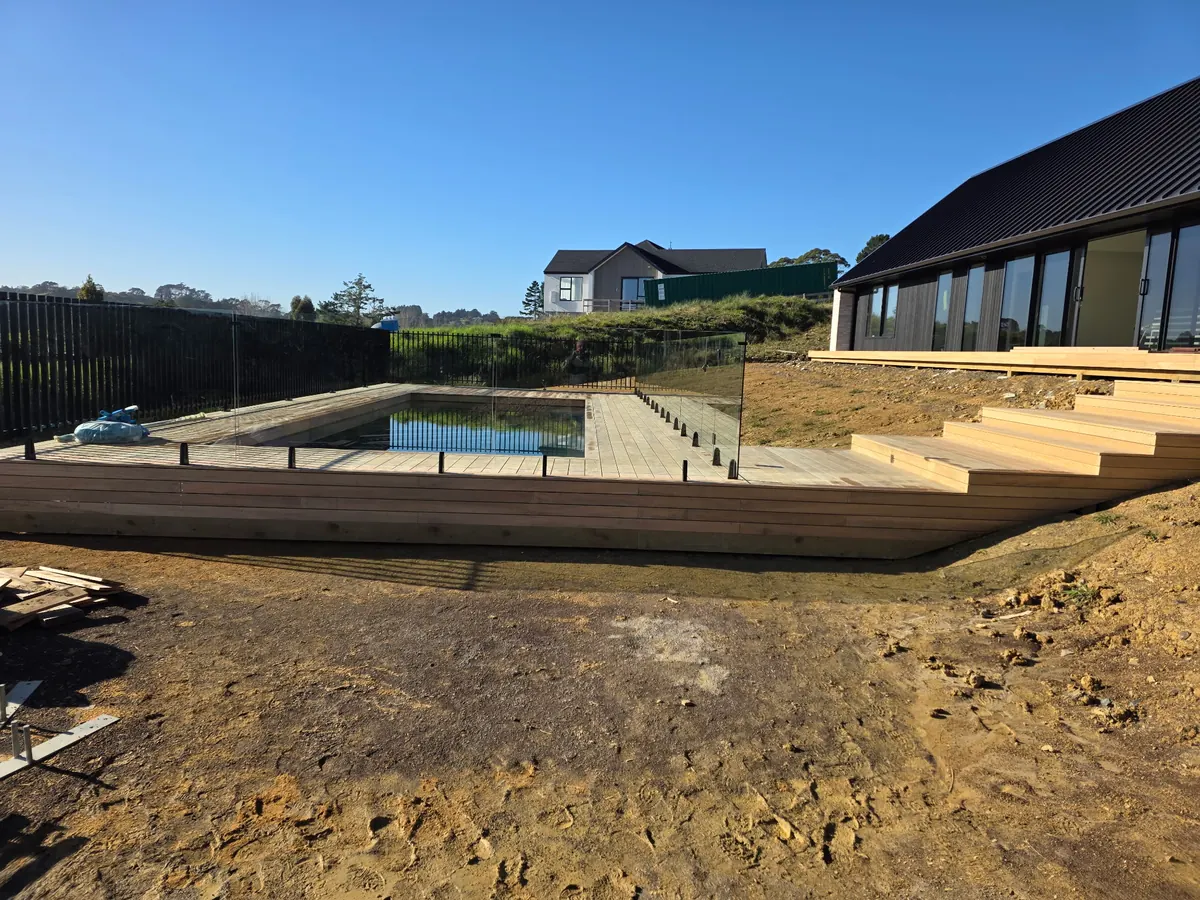 Pool Decks & Fences project by Custom Decks and Fences