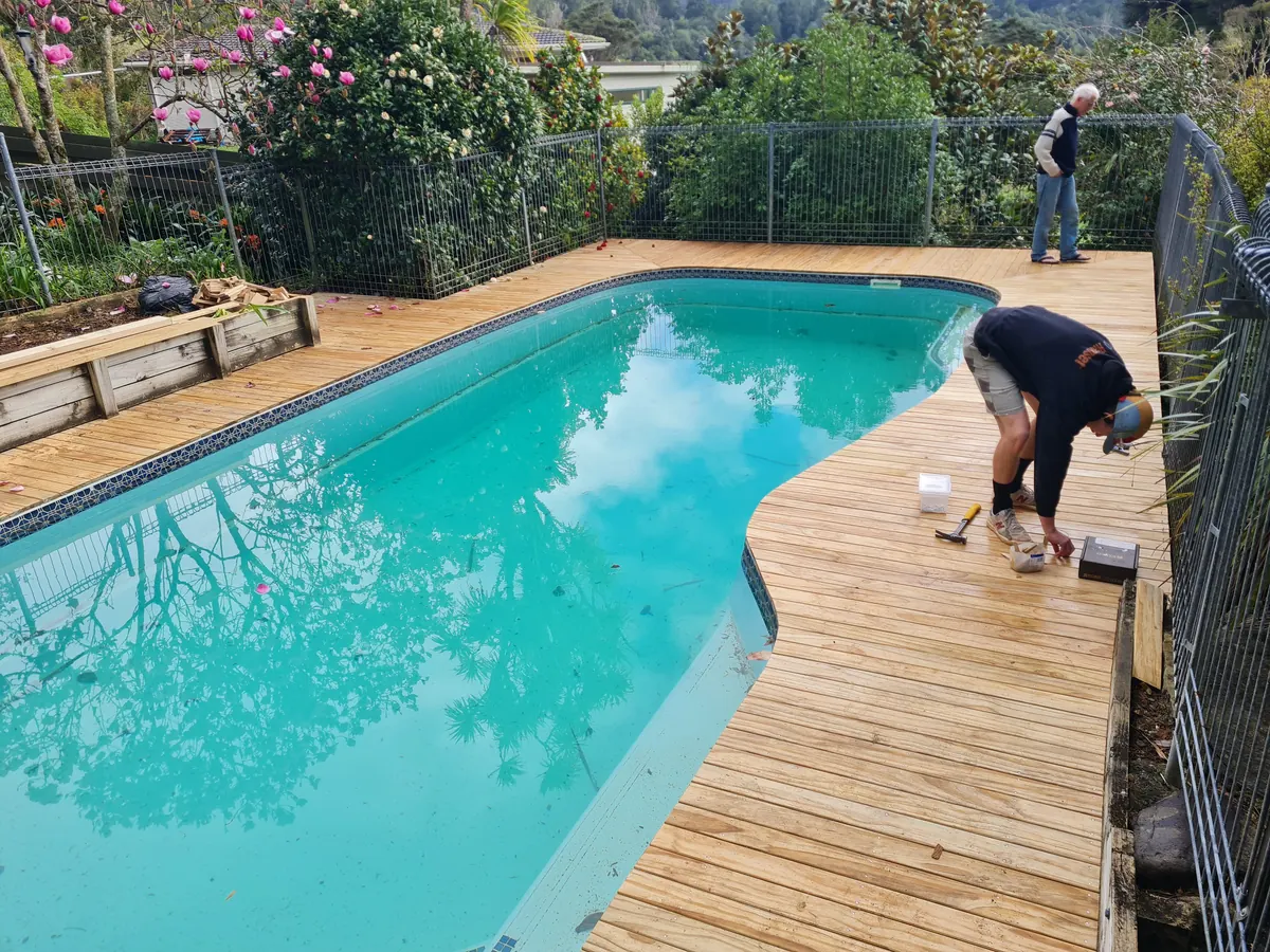 Pool Decks & Fences project by Custom Decks and Fences
