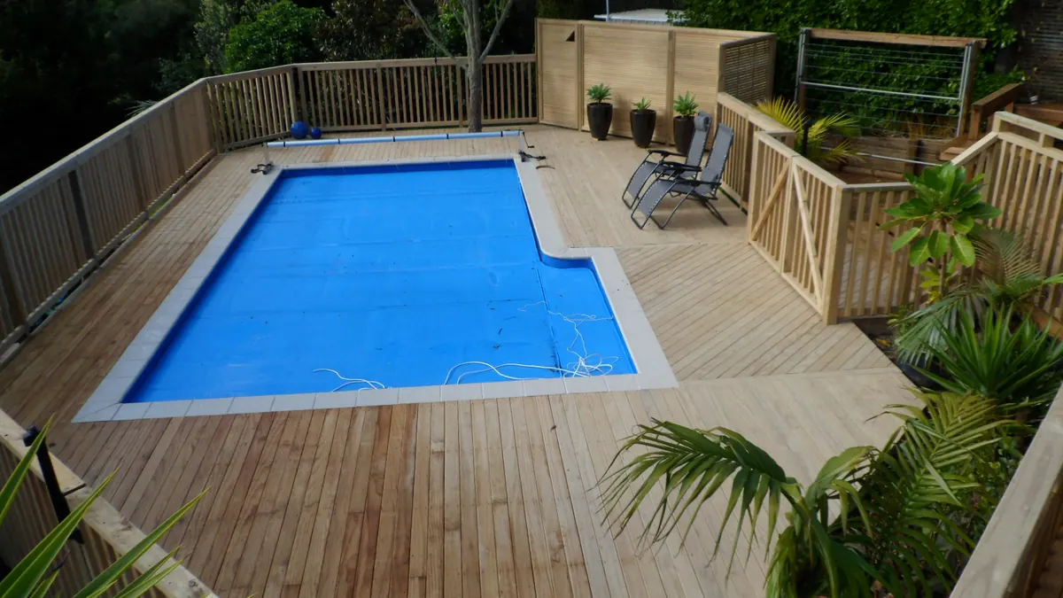 Pool Decks & Fences project by Custom Decks and Fences