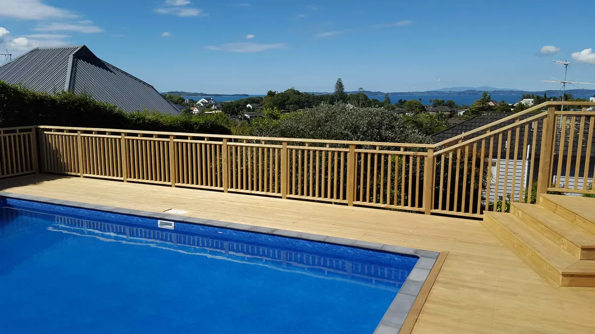 Pool Decks & Fences project by Custom Decks and Fences