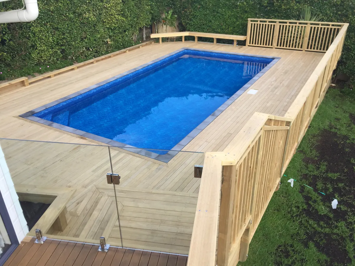 Pool Decks & Fences project by Custom Decks and Fences