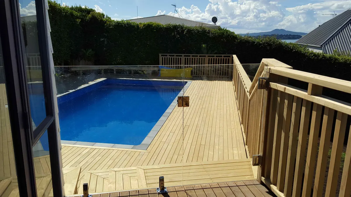 Pool Decks & Fences project by Custom Decks and Fences